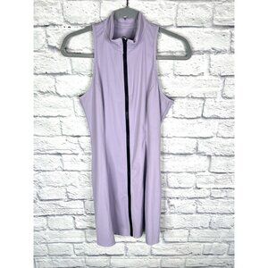 HALARA Women's Lavendar Sleeveless Front Zip Dress NWT Medium